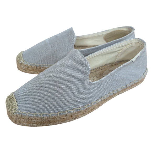 Soludos Gray Canvas Espadrilles SIze 7.5 - Picture 1 of 13